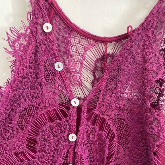 Free people purple lace mini dress - Picture 10 of 12